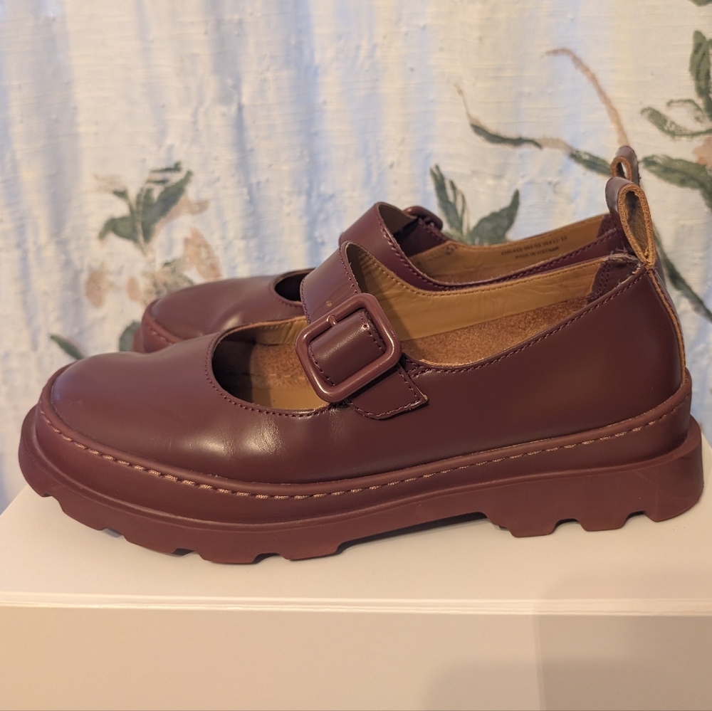 CAMPER Brutus Burgundy Mary Janes Women's EU 39